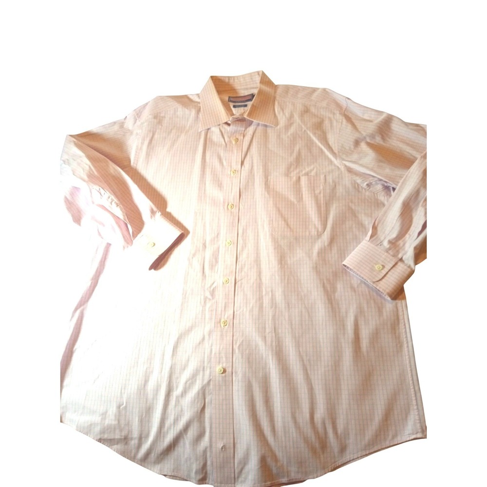 Vineyard Vines 100's‎ 2-Ply Blue/Pink Check Dress Shirt 18/35